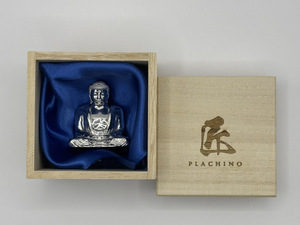 Produit d'artisanat en métal miniature en argent pur grand bouddha de Kamakura - Product Image 5