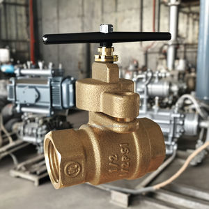 C Way Low Cost 1/2" Brass Manual Ball Valve NPT Connection PTFE <b>Sealing</b> OEM Customizable for Water Supply Systems - Product Image 3