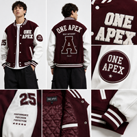 Blouson Bomber Baseball Personnalisé Brodé en Toile Blanc Bourgogne Premium Style Streetwear Hiver