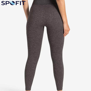 Leggings de sport pour femmes de haute qualité, taille haute, tricotés, sans couture, en Spandex/Polyester, longueur cheville, avec poches, best-seller fitness - Product Image 2