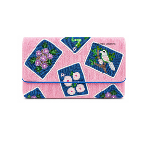 Bolso de mano Mahjong con cuentas y bordado al por mayor, diseño Get Your Mahj On, bolso de noche de moda, accesorio para mujer - Product Image 2