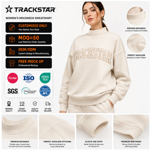 <b>Rainbow</b> Letter Print Front Customized Oversized Sweatshirt Women Crew Neck Long Sleeve Knitted 100% Cotton Autumn Casual - Product Image 1