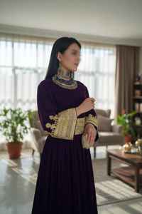 ชุดแต่งงานชนเผ่าอัฟกันคูชีแบบวินเทจสำหรับทั้งชายและหญิง ชุดคู่รักชนเผ่าอัฟกันคูชี ชุดผู้หญิงพร้อมเสื้อกั๊กเข้าชุด - Product Image 3