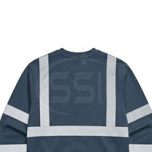 Oft Interior Fabric Premium Safety Sweatshirt ANSI Class 2 Waterproof <b>LED</b> Flash High Visibility Logo for Long Shift Comfort - Product Image 5