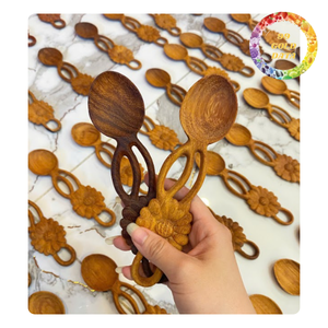 Natural Wooden Coffee Spoon Handmade Eco Friendly <b>Kitchen</b> Utensil Restaurant Tableware Bulk Supply - Product Image 1