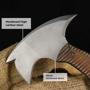 <b>Axe</b> Carbon Steel Head Wood <b>Handle</b> Survival Hatchet Tool - Product Image 6