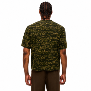 Camiseta de Manga Corta con Estampado de Camuflaje para Hombre, Corte Regular, Cuello Redondo, Estilo Casual, 100% Algodón Jersey - Product Image 3