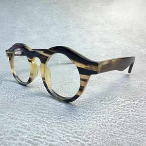 Gafas de cuerno de búfalo hechas a mano, estilo artesanal natural, montura ajustable, diseño ecológico HASAN CRAFT HC-0001, pieza de arte coleccionable - Product Image 5