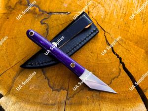 Cuchillo Utilitario Estilo Kiridashi para Transporte Legal, UA Supplies, Mango de Madera, Cuchilla de Acero Inoxidable de 2 Pulgadas, Mini Cuchillo de Alta Calidad con Corte Afilado - Product Image 2