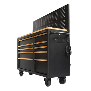 Matte Black Powder Coated Steel 10 <b>Drawer</b> <b>Tool</b> Cabinet Family keywords: for Garage Workshop Storage Use - Product Image 2