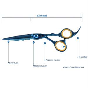 Ciseaux de beauté professionnels pour sourcils et poils du visage, ciseaux de toilettage professionnels de qualité supérieure pour les experts en beauté, qualité supérieure - Product Image 2