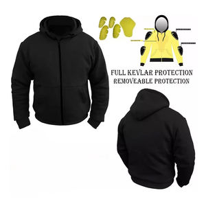 Sudadera con capucha de forro polar con cremallera para motocicleta, OEM, para invierno, con protección CE Nivel 2, para carreras de autos y equitación - Product Image 2
