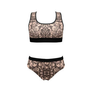 Ensemble de yoga 2 pièces couleur unie tendance : Soutien-gorge de sport + Short imprimé par sublimation – Tenues d'entraînement et de fitness pour femme - Product Image 5