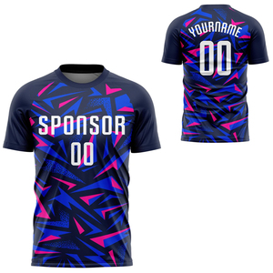 เสื้อฟุตบอลผู้ชายรุ่นที่ดีที่สุด ปรับแต่งขนาดและพิมพ์โลโก้ได้ คอทรงโอ เสื้อกีฬาฟุตบอล เสื้อยืดสำหรับผู้ใหญ่ทุกเพศ - Product Image 1