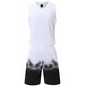 Uniforme de basketball unisexe personnalisé, shorts de basketball grande taille avec uniformes respirants par sublimation - Product Image 2