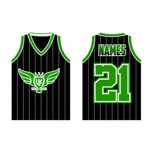 Camiseta de Voleibol Personalizada Negra y Morada sin Mangas con Rayas, Uniforme de Equipo Sublimado, Camiseta Deportiva con Nombre y Número Personalizados - Product Image 4