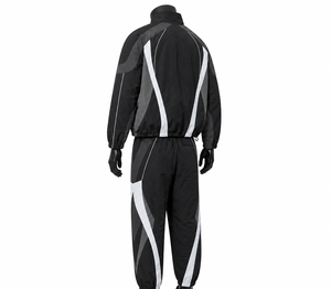 Premium Nylon Panel Work Windbreaker <b>Set</b> Custom Wholesale Factory Supplier USA Casual Autumn Streetwear Jacket Pants Outfit Line - Product Image 3