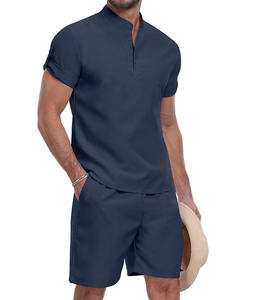 Conjunto Deportivo de Invierno para Hombre, 2 Piezas, Corte Regular, Manga Larga, Color Sólido, Estilo Casual - Product Image 1