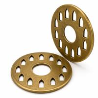 Bobeche en laiton massif de 80 mm, anneau anti-gouttes pour bougies, percé à la main, attrape-cire pour chandeliers coniques