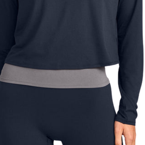 T-shirt décontracté à col bateau et manches longues pour femme – Vêtement confortable et doux pour le quotidien – Fournisseur en gros - Product Image 6