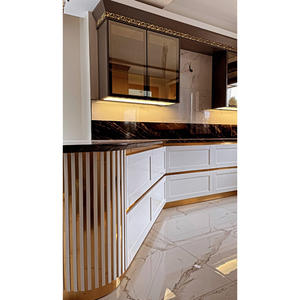 Muebles Modulares de Cocina Modernos de Primera Calidad, Juego de Muebles de Tablero de Partículas con Encimera de Mármol, Fácil Instalación y Limpieza para Uso Residencial - Product Image 4