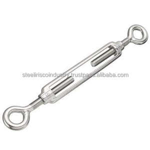 Double Stainless Steel Eye Turn Buckle Wire Rope Tensioner Hook Leather Handcuff Chain <b>for</b> <b>Adults</b> Restraint Bondage BDSM Gear - Product Image 3