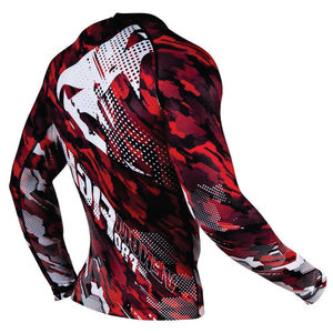 ชุดรัชการ์ดแขนยาวสำหรับผู้ชาย พิมพ์ลายแบบ Heat-Transfer สีตัดต่อ ป้องกันรังสียูวี ระบายอากาศได้ดี แห้งเร็ว ป้องกันแบคทีเรีย - Product Image 6