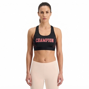 เสื้อชั้นในกีฬาสำหรับผู้หญิง สีม่วงดำ แบบคอเว้าหลัง สำหรับฝึกซ้อม MMA มวย พร้อมลายพิมพ์ Power Print - Product Image 3
