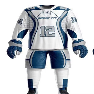 Uniforme de Hockey sobre Hielo Personalizado de Fabricación Profesional, Ligero, Transpirable, de Secado Rápido, 100% Poliéster, Talla Grande, Protección UV - Product Image 4