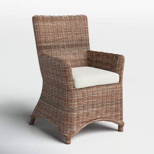 Chaise tissée de bras pour le salon - Product Image 3