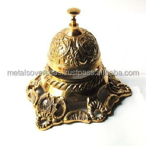 Mostrador de campana de mesa de latón náutico, campana de llamada, decoración del hogar y uso de oficina, escritorio de latón, campana de llamada, mesa de oficina, decoración de Hotel - Product Image 2