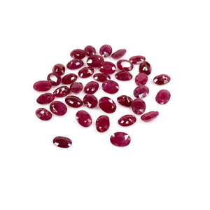 Rubis naturels de Bangkok, ovales calibrés 6x8mm, pierres précieuses facettées naturelles, prêtes à l'emploi pour la création de bijoux - Product Image 2