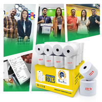 Rollos de Papel Térmico Evergreen de 55 g/m², 80 mm x 50 m, 80 x 83, 70 g/m², 80 x 80, 20 Rollos