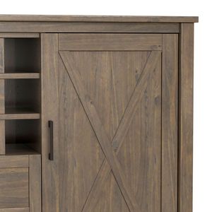 Credenza Ela Marrone Fumé con Funzione Portabottiglie - Product Image 6