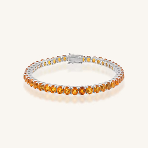 Pulsera de Citrino en Plata de Ley 92.5 KLSB-20654 - Product Image 1