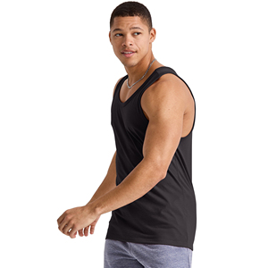 Débardeur de fitness personnalisé avec logo pour hommes – T-shirt sans manches extensible pour l'entraînement et la musculation - Product Image 6