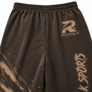 Men's baggy <b>trouser</b> <b>Elastic</b> <b>Waist</b> Drawstring Sweatpants Sublimation Printed Breathable Polyester Sporty Style Autumn Wear - Product Image 5