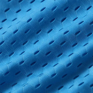 Pantalones Cortos Deportivos de Malla Azul para Hombre con Franja Lateral Blanca, Cintura Elástica, Tejido Transpirable, Estilo Deportivo de Color Sólido - Product Image 4