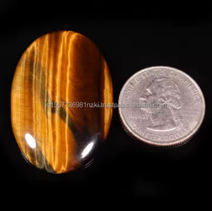 Lote de cabujón de ojo de tigre azul Natural, Ojo de tigre azul liso pulido, precio al por mayor, piedra hecha a mano, joyería - Product Image 2