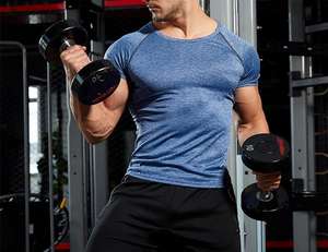 Camisetas de Gimnasio Transpirables para Hombre, Talla Personalizada, Material Ecológico de Secado Rápido, Spandex/Poliéster, Nuevo Stock - Product Image 6