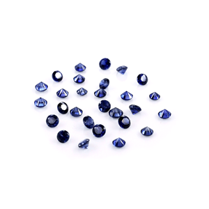 Zafiros azules de Madagascar naturales sin tratar, calibrados en forma redonda de 2 mm, piedras preciosas de zafiro azul facetadas naturales sueltas para la fabricación de joyas. - Product Image 2