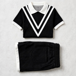 Manufacturer Plus Size Tracksuits for Men 2 Piece <b>Y2K</b> Streetwear Oversized Custom LOGO 100%cotton Sports t <b>Shirt</b> for Men's Sets - Product Image 4