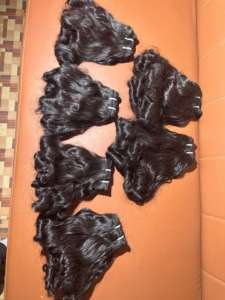 Extensiones de Cabello Natural Remy con Ondas Naturales, Cabello Humano Virgen de Templo Indio Sin Procesar, Paquetes Doblemente Seleccionados: no es un modelo permanente - Product Image 5