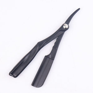 Navaja de Afeitar Recta con Mango Metálico de Color, Hoja de Acero Inoxidable, para Afeitado Facial Masculino, de Barbería, de Una Sola Hoja - Product Image 4