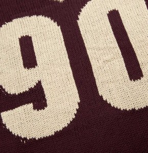 Varsity College Style Knit Sweater Oversized Soft Knit <b>Jumper</b> <b>Warm</b> Elegant Pullover for Winter Season Collection Breathable - Product Image 5