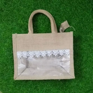 Eco Friendly Jute Storage Bag Colorful Tree Print Durable Reusable Multipurpose Organizer Tote Large Capacity Home Use India - Product Image 1