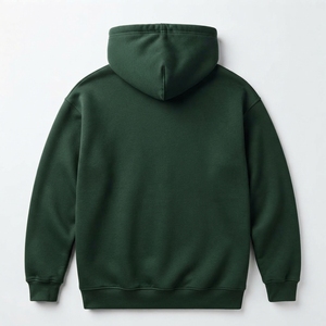 Sudadera con Capucha Verde Oscuro Personalizada para Hombre, Sudadera con Capucha con Logotipo 3D en Relieve, Ropa Casual de Calle, Moda OEM ODM al por Mayor - Product Image 2