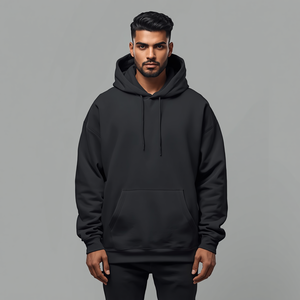 Sweat-shirt à capuche surdimensionné pour homme, coupe ample, en molleton de coton, avec personnalisation OEM ODM - Product Image 5
