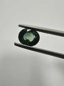 Saphir vert turquoise naturel certifié IGI, taille ovale, pierre précieuse extraite de la terre, qualité supérieure, en vrac pour la fabrication de bijoux, léger - Product Image 2