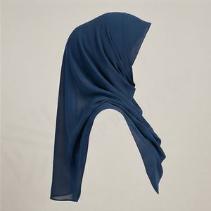 Hiyab de Jersey de Algodón con Textura Elástica y Pedrería, de Lujo, Suave, Transpirable, Regular, para Mujer, Pañuelo Premium, Modesto, para la Cabeza - Product Image 3